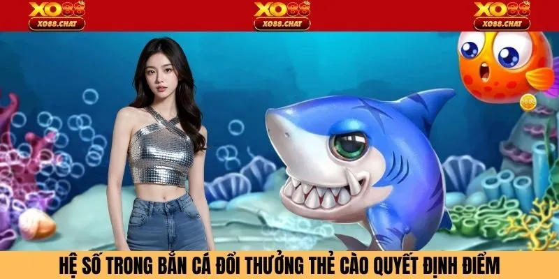 Hệ số trong bắn cá đổi thưởng thẻ cào quyết định điểm