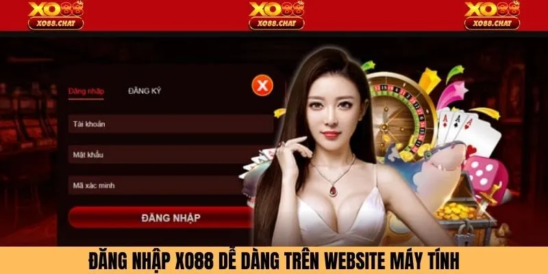 Đăng nhập XO88 dễ dàng trên website máy tính
