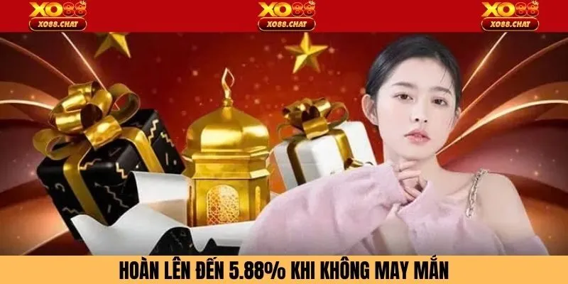 Hoàn lên đến 5.88% khi không may mắn